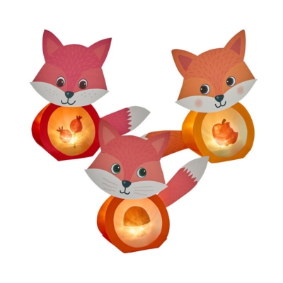 Kolli: 4 Craft Kit - First Sticking Mini Lights Fox