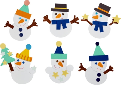 Kolli: 4 Craft Kit - Snowman Window Picture