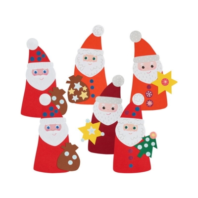 Kolli: 4 Craft Kit - First Sticking Santa Clauses