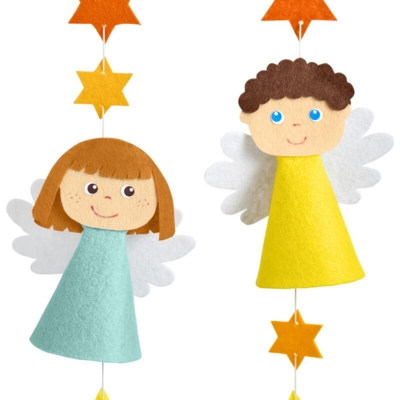 Kolli: 4 Craft Kit – Angel Felt Garland