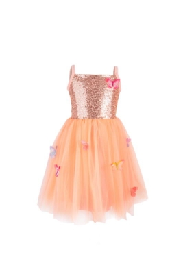 Kolli: 1 Butterfly Bliss Dress, Peach, SIZE US 5-6
