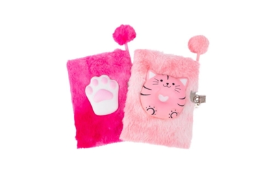 Kolli: 2 Furry Friends Squishy Journal, Cat, 2 styles assorted