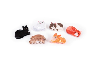 Kolli: 6 Raining Cats and Dogs Claw Clip Set (6 pcs), 6 styles assorted