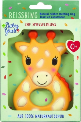 Kolli: 4 Teething ring natural rubber crocodile Little Wonder