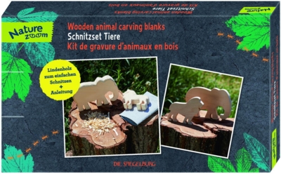 Kolli: 3 Wooden animal carving blanks