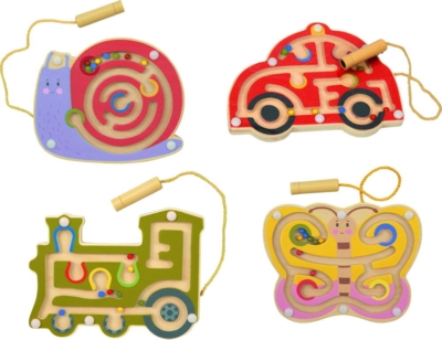 Kolli: 8 Wooden magnetic labyrinth Spiegelburg Minis