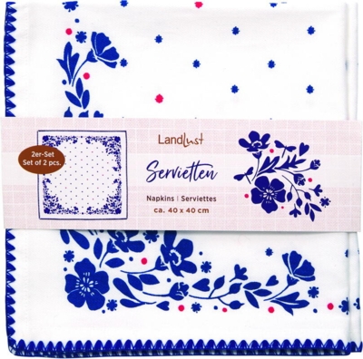 Kolli: 2 Cloth napkin flower (2 pcs)  Landlust