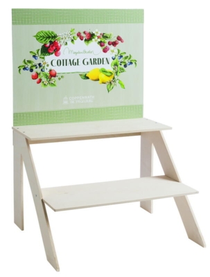 Kolli: 1 Etagere with back panel Cottage Garden M. Bastin (adv. Mat.)