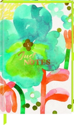 Kolli: 1 Notebook DIN A6 Just Notes blue flower blank