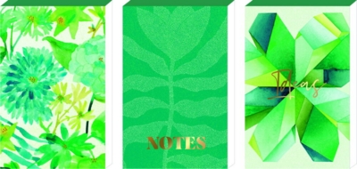 Kolli: 18 Litte note pads All about green