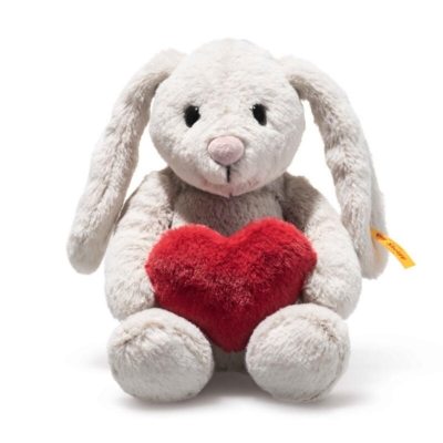 Kolli: 3 Hoppie rabbit – Love, light grey - 16 cm