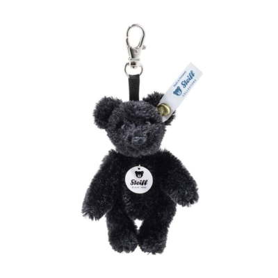 Kolli: 1 Pendant Mini Teddy bear, black - 8 cm