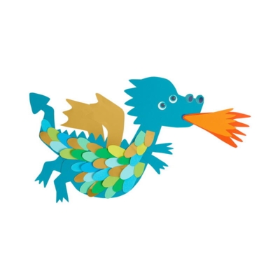 Kolli: 4 Craft Set – Collage Dragons