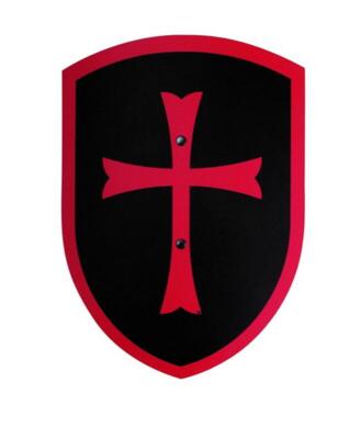 Kolli: 1 Templar shield black/red,