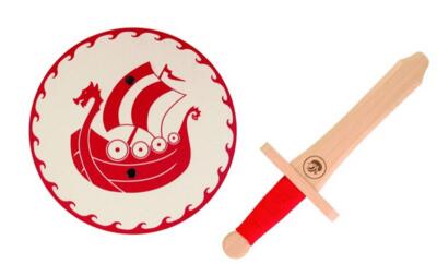 Kolli: 1 Snorre – shield/sword, red