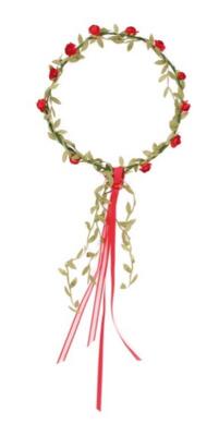 Kolli: 5 Hair wreath Florentine red