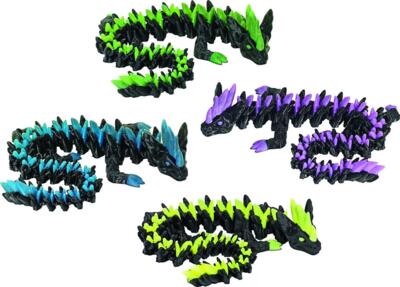 Kolli: 16 Crystal dragon with GITD 3D creatures