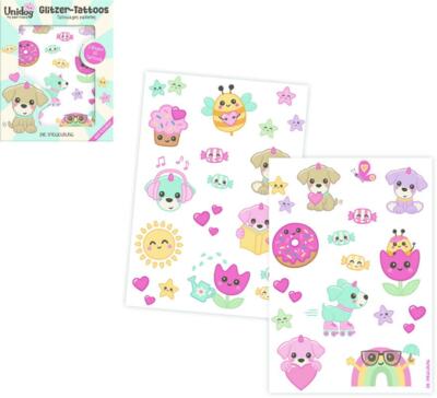 Kolli: 12 Glitter tattoos  Unidog