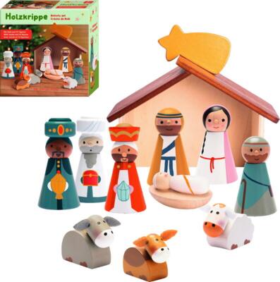 Kolli: 1 Wooden nativity scene   Joyful Christmas