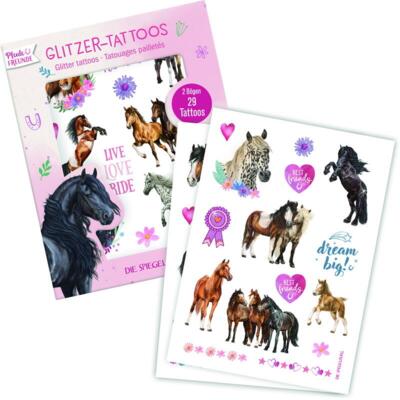 Kolli: 12 Glitter tattoos  Horse Friends