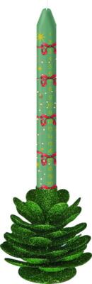 Kolli: 9 Pine cone candle holder   Festive Christmas