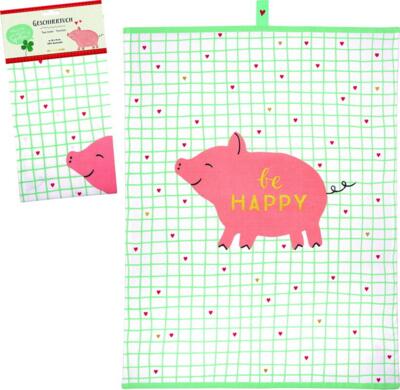 Kolli: 3 Tea towel Good Luck Good Luck