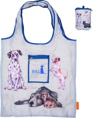 Kolli: 6 Foldable bag I love dogs I love cats & dogs