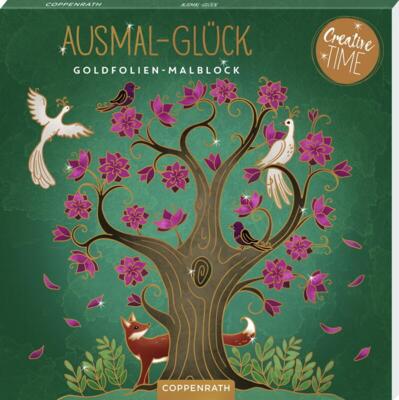 Kolli: 3 Colouring book Goldfolien-Malblock Creative Christmas