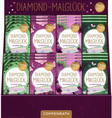Kolli: 1 Presentation Box - Diamond colouring fun (4x6pcs) Creative Time
