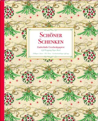 Kolli: 1 Wrapping paper book enchanting wrapping papers - Festliche Weihnachten