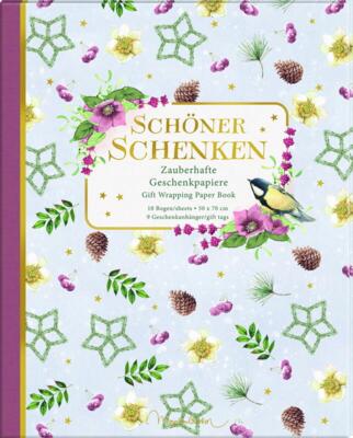 Kolli: 1 Wrapping paper book enchanting wrapping papers (Romantic Christmas - M