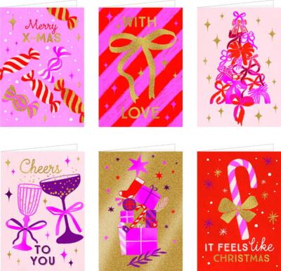 Kolli: 48 Mini gift cards 6 x 8 pcs. (Lets have a Party) Lets have a party!