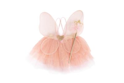 Kolli: 2 Royal Fairy Princess Skirt with Wings & Wand, Pink, SIZE US 4-6