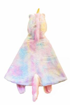 Kolli: 1 Unicorn Cuddle Cape, Rainbow, SIZE US 2-3T