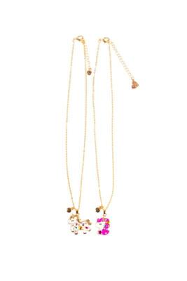 Kolli: 6 Bejewelled Unicorns Tear and Share Necklace (2 pcs)