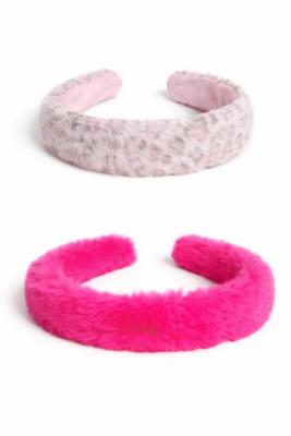 Kolli: 6 Plush Faux Fur Headband, 2 styles assorted
