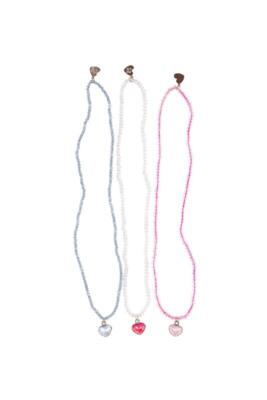 Kolli: 6 Boutique Sweetheart Sparkle Necklace, 3 styles assorted