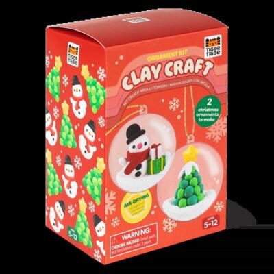 Kolli: 2 Clay Craft - Ornament Kit - Snowman & Tree