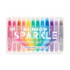 Kolli: 6 Rainbow Sparkle Watercolor Gel Crayons - Set of 12