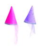 Kolli: 2 Diamond Sparkle Hat, Dark Pink