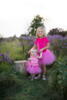 Kolli: 2 Rose Tutu, Dk. Pink, SIZE US 4-6