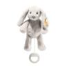 Kolli: 2 My first Steiff Hoppie rabbit music box, light grey - 26 cm