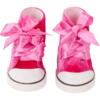 Kolli: 2 sneakers, pink velvet, 42-50cm