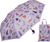 Kolli: 1 Pocket umbrella & duo bag Cats & Dogs