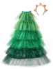 Christmas Tree Dress with Headpiece, SIZE US 3-4