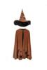Kolli: 2 Autum Embers Wizard Cape with Hat, SIZE US 4-6