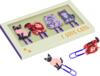 Kolli: 10 Motif paper clip I love cats I love cats & dogs