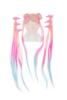 Kolli: 2 Hollywood Hearts Hair Extension Set, Pastel (8 pcs)